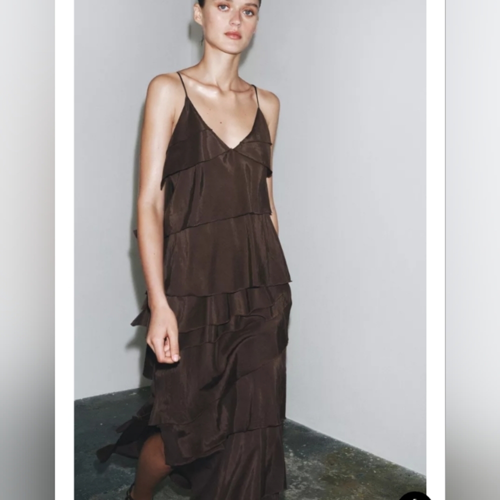 Zara ZW Collection Ruffled Dress - Picture 2 of 9